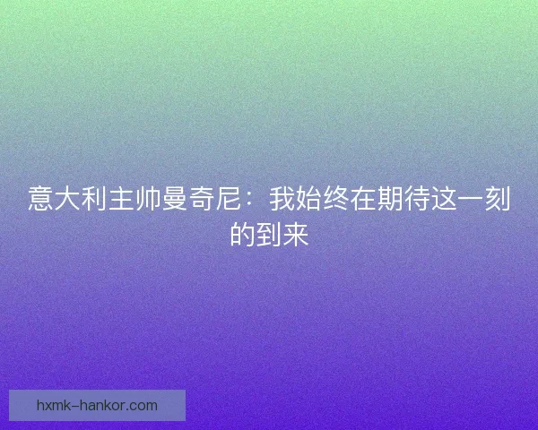 意大利主帅曼奇尼:我始终在期待这一刻的到来 意大利主帅曼奇尼:我始终在期待这一刻的到来